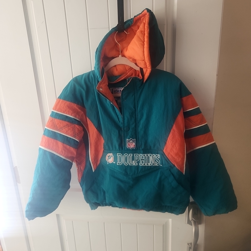 STARTER Teal and Orange NFL Pro Line Jacket